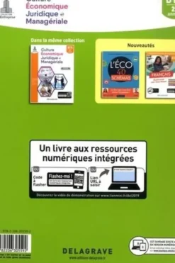Culture économique, juridique et managériale BTS 2e année L'entreprise. Pochette élève, Edition 2019, Christophe Ciavaldini