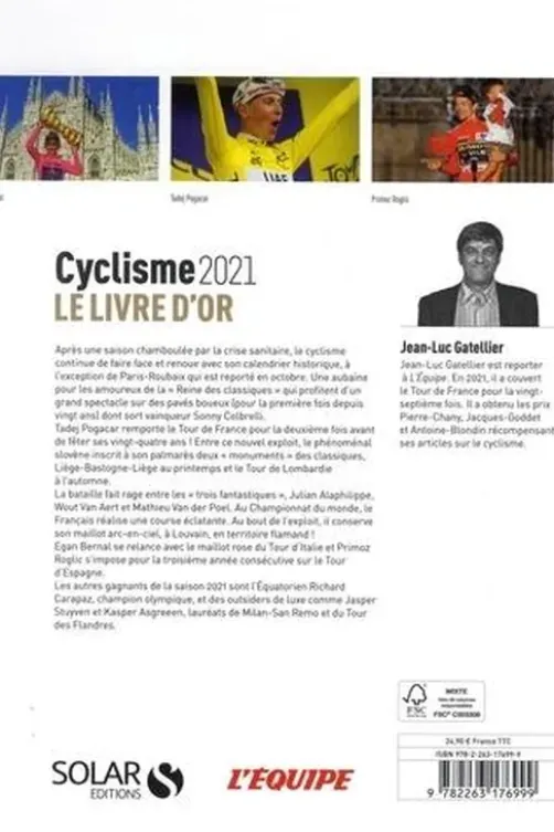 Cyclisme. Edition 2021, Jean-Luc Gatellier