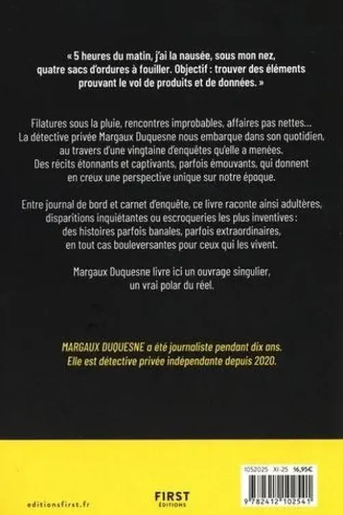 Dans la peau d'une détective privée, Margaux Duquesne