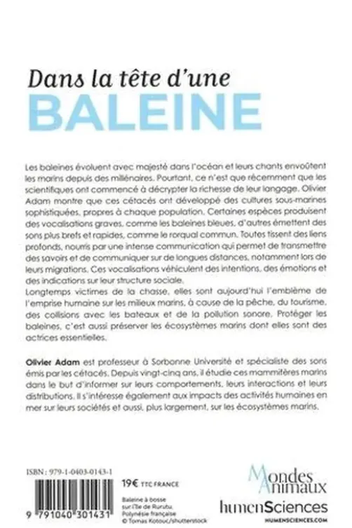 Dans la tête d'une baleine, Olivier Adam