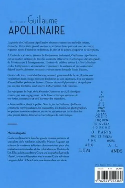 Dans les pas de Guillaume Apollinaire, Marion Augustin