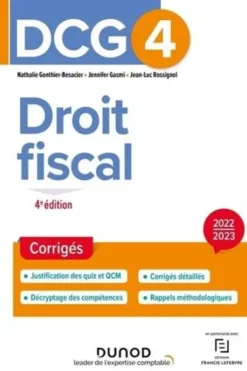 DCG 4 Droit fiscal. Corrigés, Edition 2022-2023, Nathalie Gonthier-Besacier