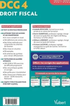 DCG 4 Droit fiscal. Edition 2021-2022, Isabelle Boucard