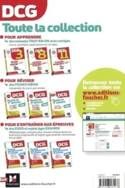 DCG Toute la 2e année en fiches mémos. DCG 2 Droit des sociétés ; DCG 4 Droit fiscal ; DCG 5 Economie contemporaine ; DCG 6 Finances d'entreprise ; DCG 10 Comptabilité approfondie, 2e édition, José Destours