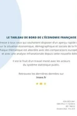 Découvrez l'économie française et européenne. Tableau de bord de l'économie française, Edition 2022, INSEE