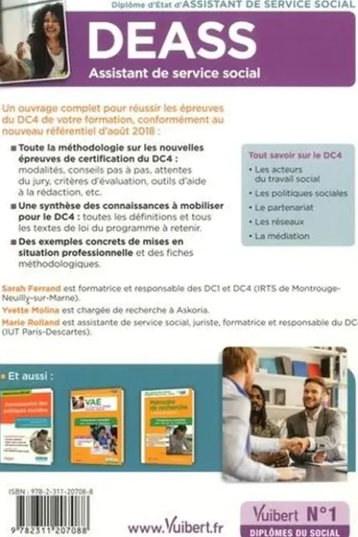 DEASS Assistant de service social. DC4 - Dynamiques interinstitutionnelles, partenariats et réseaux, Yvette Molina