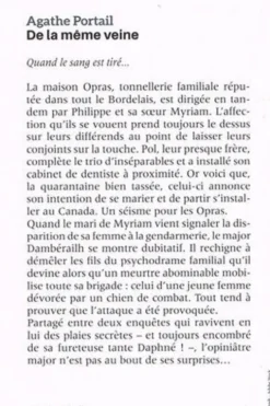 De la même veine [EDITION EN GROS CARACTERES, Agathe Portail