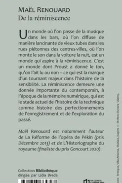 De la réminiscence, Maël Renouard