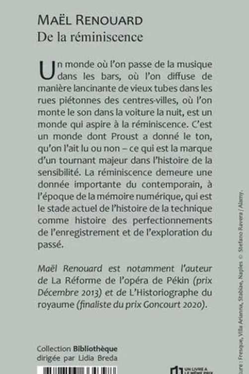 De la réminiscence, Maël Renouard
