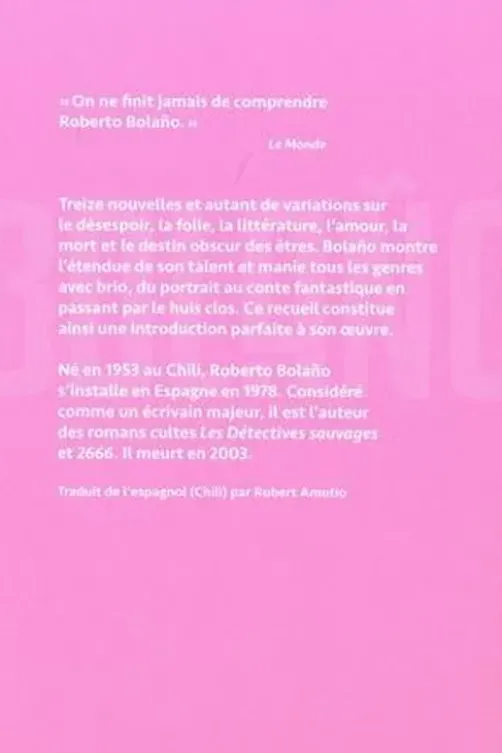 Des putains meurtrières, Roberto Bolaño