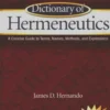 Dictionary of hermeneutics, Dr James D. Hernando