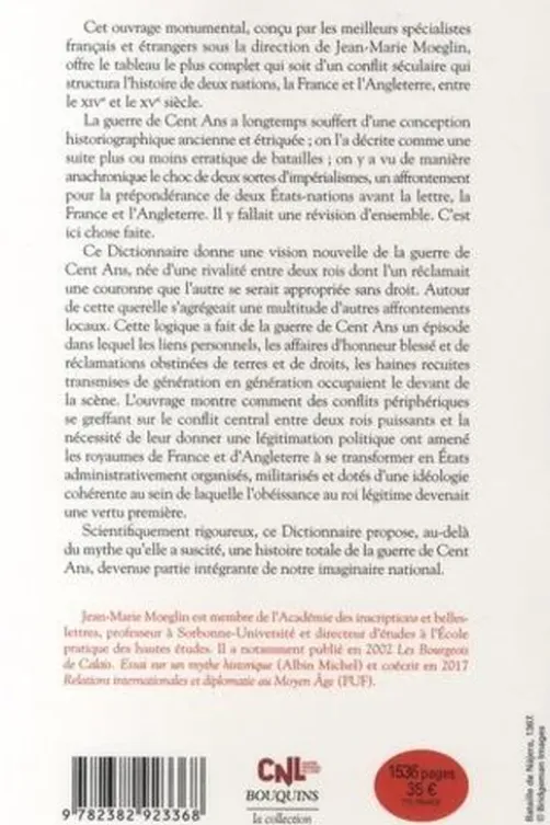 Dictionnaire de la guerre de Cent Ans, Jean-Marie Moeglin