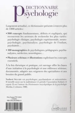 Dictionnaire de psychologie, Norbert Sillamy