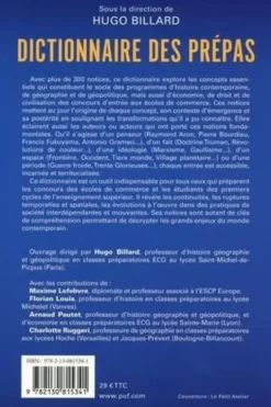 Dictionnaire des prépas. Edition 2021, Hugo Billard