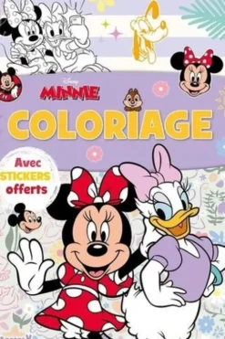 Disney Minnie (Minnie et Daisy). Coloriage + stickers offerts