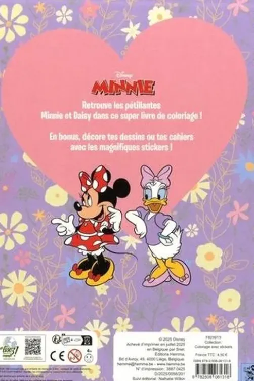 Disney Minnie (Minnie et Daisy). Coloriage + stickers offerts