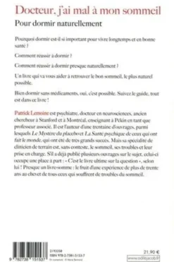 Docteur, j'ai mal à mon sommeil. Pour dormir naturellement, Patrick Lemoine