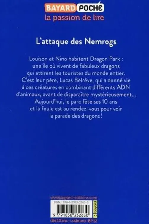 Dragon Park Tome 1 : L'attaque des Nemrogs, Thomas Verdois