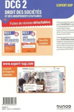 Droit des sociétés et des groupements d'affaires DCG 2. Fiches de révision, Edition 2021-2022, Pascale David