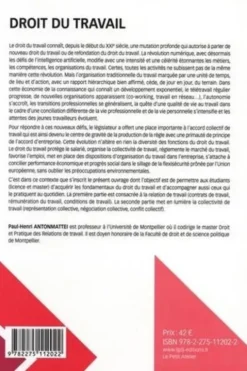 Droit du travail. 2e édition, Paul-Henri Antonmattei