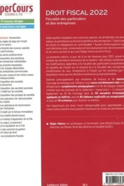 Droit fiscal. Fiscalité des particuliers et des entreprises, Edition 2022, Régis Vabres
