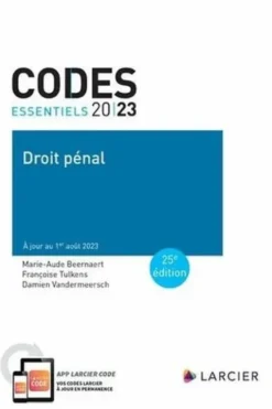 Droit pénal. Edition 2023, Marie-Aude Beernaert