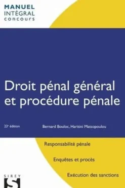 Droit pénal général et procédure pénale. 23e édition, Bernard Bouloc