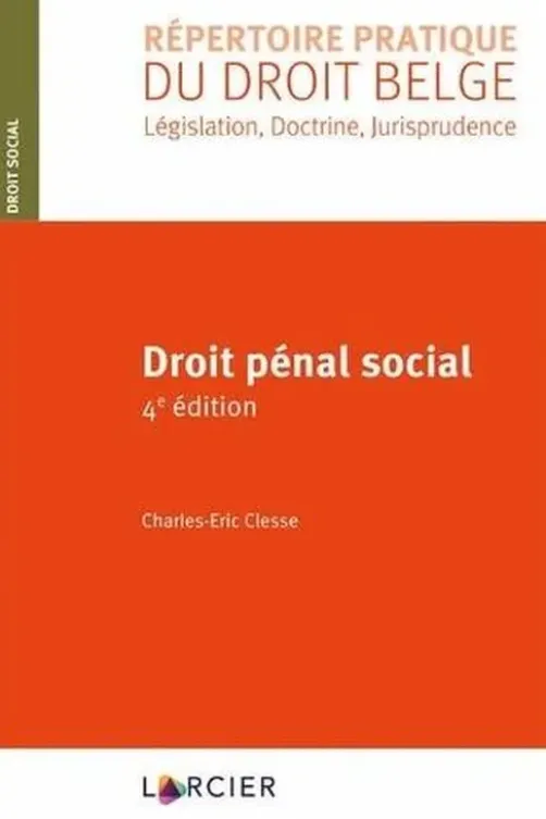 Droit pénal social, Charles-Eric Clesse
