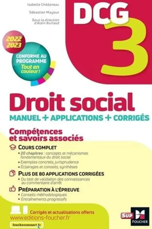 Droit social DCG 3. Edition 2022-2023, Alain Burlaud
