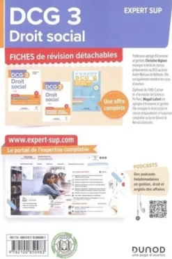 Droit social DCG 3. Fiches de révision, Edition 2023-2024, Christine Alglave