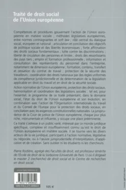 Droit social de l'Union européenne. 3e édition, Pierre Rodière