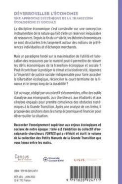 Déverrouiller l'économie. Une approche systémique de la transition écologique et sociale, Campus de la transition