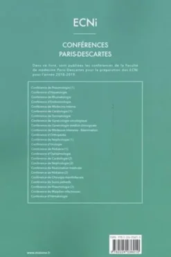 ECNi Conférences Paris-Descartes 2018-2019. Volume 2, Claire Le Jeunne