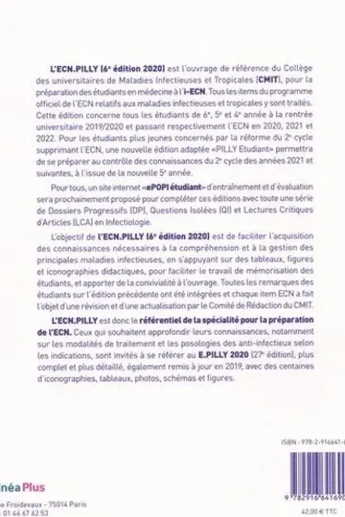 ECN Pilly. Maladies infectieuses et tropicales, Edition 2020, CMIT