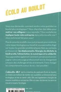Ecolo au boulot. 60 écodéfis pour s'engager, Cassandre Joly