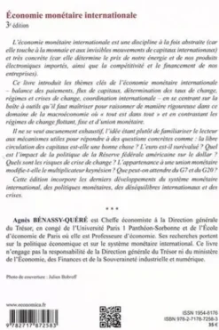 Economie monétaire internationale. 3e édition, Agnès Bénassy-Quéré