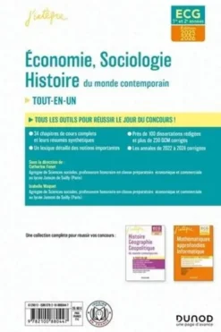 Economie, sociologie, histoire du monde contemporain ECG 1re et 2e années. Edition 2025-2026, Catherine Fenet