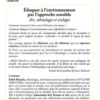 Eduquer à l'environnement par l'approche sensible. Art, ethnologie et écologie, Edith Planche