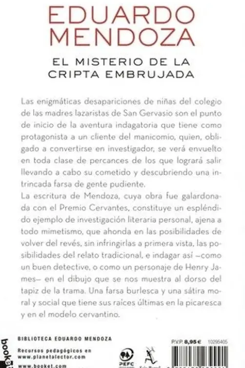 El misterio de la cripta embrujada. Edition en espagnol, Eduardo Mendoza