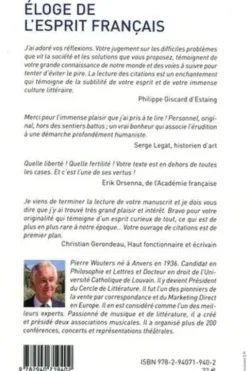 Eloge de l'esprit français. J'écris pour agir, Pierre Wouters