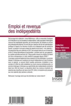 Emploi et revenus des indépendants. Edition 2020, INSEE