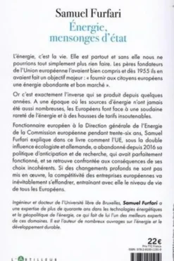 Energie, mensonges d'état. La destruction organisée de la compétitivité de l'UE, Samuel Furfari