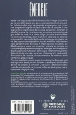 Energie. Une enquête de la revue La Pensée écologique, Jean-Paul Bouttes