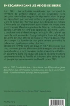 En escarpins dans les neiges de Sibérie, Sandra Kalniete