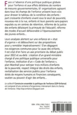 Enfance, l'état d'urgence. Nos exigences pour 2022 et après, collectif cep-enfance (collectivité éditrice)