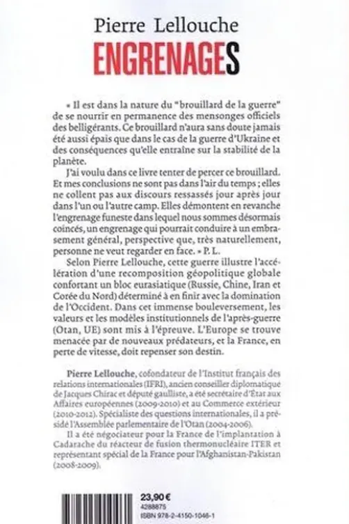 Engrenages. La guerre d'Ukraine et le basculement du monde, Pierre Lellouche