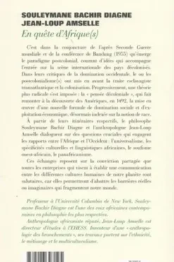 En quête d'Afrique(s). Universalisme et pensée décoloniale, Souleymane Bachir Diagne