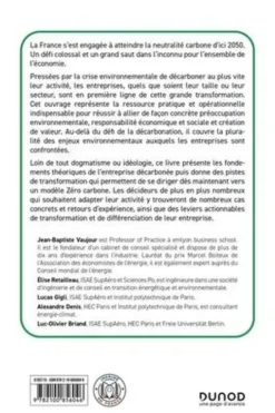 Entreprise : Objectif zéro carbone. Les clés d'une décarbonation efficace et créatrice de valeur, Jean-Baptiste Vaujour