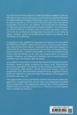 Epreuve de composition au CAPES espagnol. Emilia Pardo Bazán, La Tribuna (1883), Edition 2020, Dolores Thion Soriano-Molla