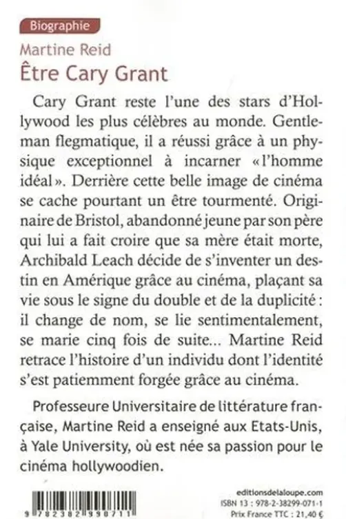 Etre Cary Grant [EDITION EN GROS CARACTERES, Martine Reid